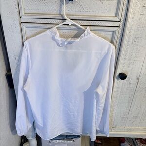 White long sleeve blouse new never worn no brand name
